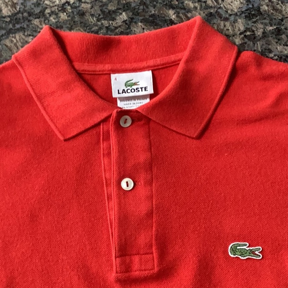 Lacoste Red Golf Shirt